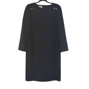 Vintage Louis Feraud Neiman Marcus Black Dress